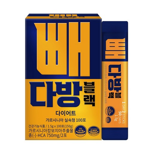 순수식품 빼다방 블랙 커피 다이어트 음료 가르시니아 방탄커피 MCT오일 1박스(총 100포) 실속형 체지방감소 건강기능식품