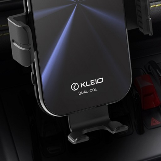 KLEIO Z 플립5 호환 차량용 고속 무선충전 거치대 KC01S + 시거잭 고속 충전기 통합 패키지