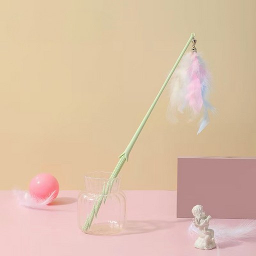 포펫츠 고양이 깃털 낚시대 장난감 2P