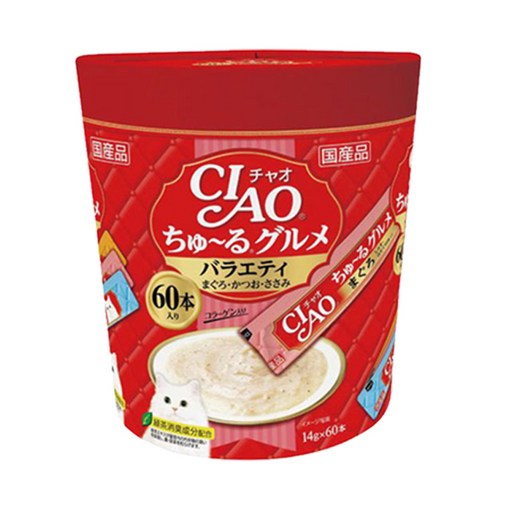챠오츄르 고양이 구루메 버라이어티 간식 60p