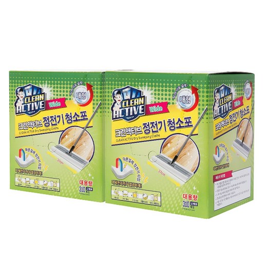 크린액티브 대용량 정전기 청소포 대형
