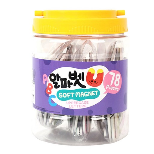 자석나라 소프트 자석글자 놀이통 대문자
