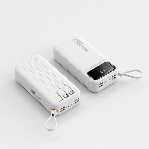PYHO 보조배터리 50000mAh 일체형 멀티단자 휴대용충전기 66w 대용량 급속충전 캠핑 보조배터리