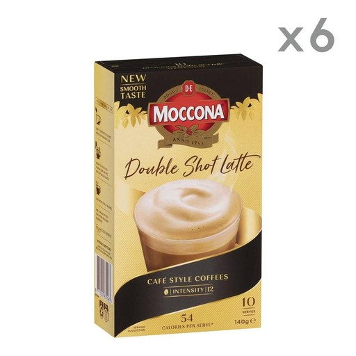 Moccona 모코나 더블샷 라떼 커피 사쉐 10개입 6팩
