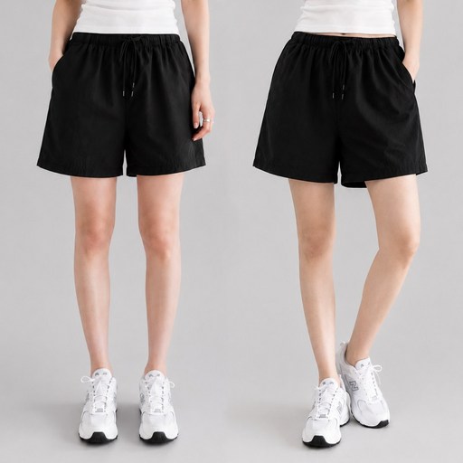 누아츠 여성 반바지 밴딩 스판 팬츠 여름용