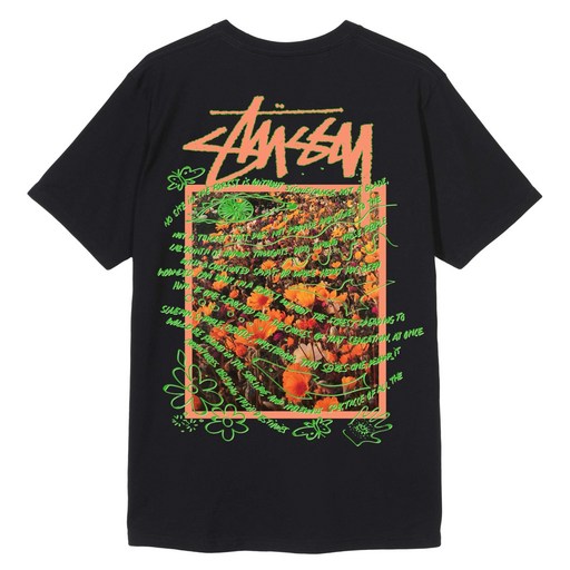 스투시 Stussy Super Bloom T-Shirt (Black)