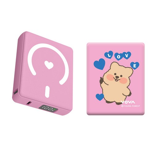 보바X꽃카 고속 무선 충전 맥세이프 보조배터리 10000mAh 22.5W
