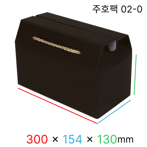 주호팩 끈손잡이 다용도 선물상자 02-0 (300x154x130)