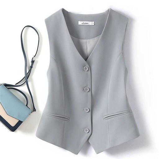 여성용 정장조끼 슬림핏 숏조끼 베스트 뉴타임즈 Women's Vest
