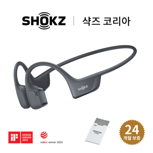 [샥즈 신제품 쿠팡 단독세트]샥즈 오픈런 프로 2 S820 골전도 이어폰+스티커, 블랙-BK