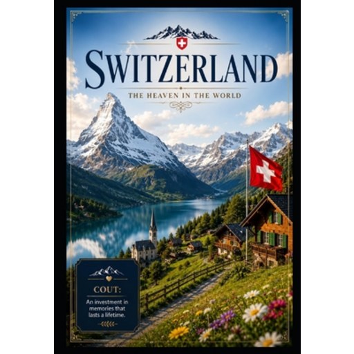 (영문도서)Switzerland: The Heaven in the World: A Journey Through the Alps, Lakes, Hidden..., Paperback