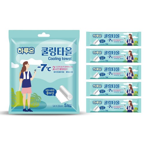 하루온 냉타올 쿨링타올 쿨링시트 -7도 쿨 냉각시트(일반형) 2시간 지속/여행/ 휴가/ 운동/ 골프/ 야구장/ 페스티벌/ 더위/ 출퇴근 필수품/ 쿨스카프/ 바디시트