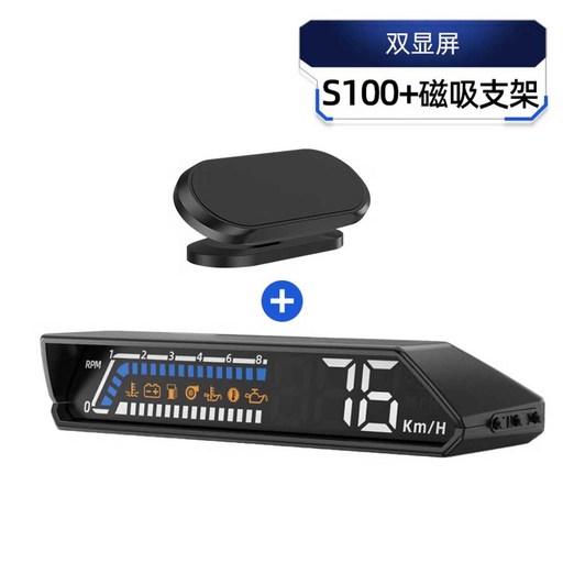 일렌컴퍼니 t800 t800hud 차량속도표시기 hud, 상세페이지 참고, S100 + 자석 거치대 OBD