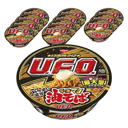 닛신 UFO 아부라소바 야끼소바 라유 마요 112g x 12개