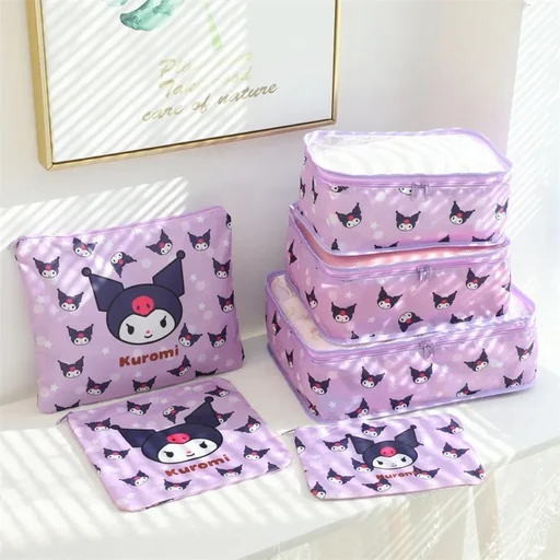 sanrio 산리오 여행용 캐리어 정리 보관 파우치 6종 세트 정리백