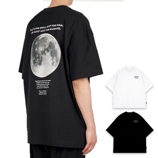 지스캇 20수 헤비코튼 오버핏 EARTH & MOON 티셔츠