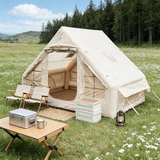 YF 대형 사계절 에어돔 방수 에어텐트 감성 캠핑 46인용