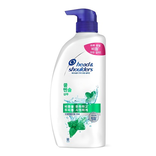 헤드앤숄더 두피 토탈 솔루션 쿨 멘솔 샴푸, 850ml, 1개
