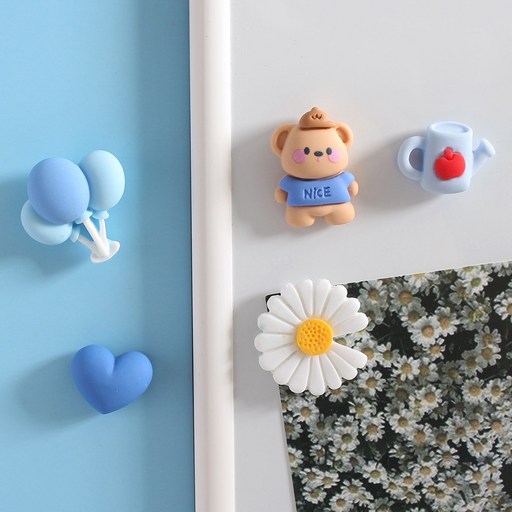 산책곰 별빛산책곰 5P set 냉장고 현관문 인테리어 자석 작지만 강력한 귀여운 마그넷