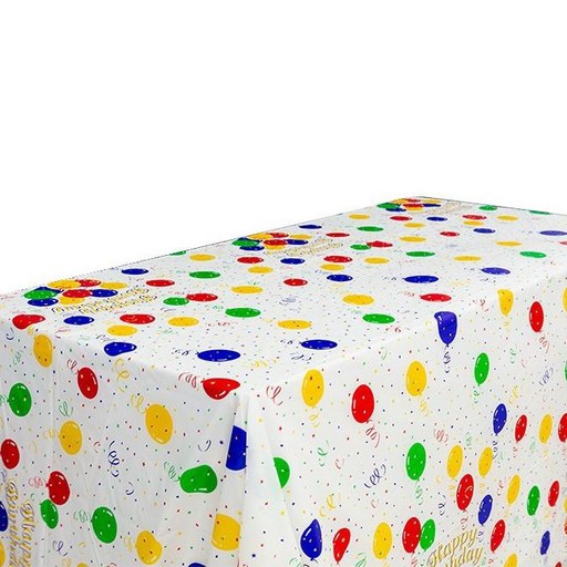 투니스 프린트 생일 파티 직사각형 일회용 식탁보 137 x 274cm