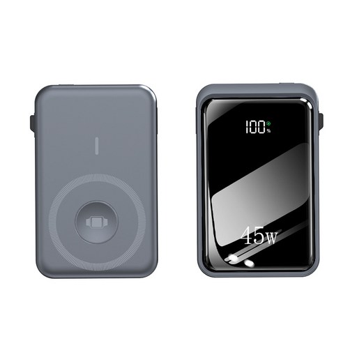 보조배터리 20000mah PD45W 3in1 초슬림 초경량 대용량 쿨링 무선고속충전 마그네틱 보조배터리