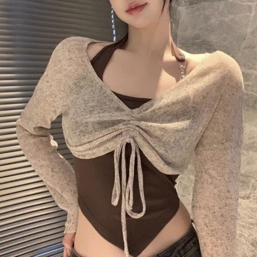 아이엠몽 여성용 아이젠 크롭 탑 투피스 세트