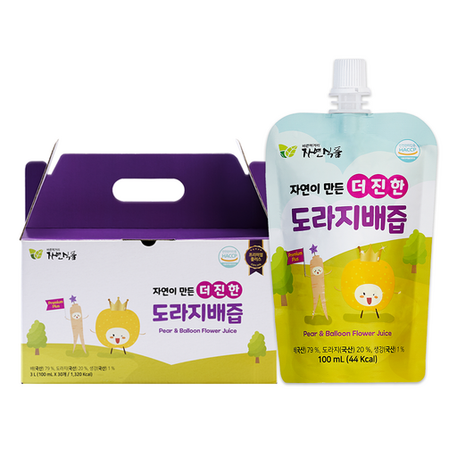 자연식품 자연이 만든 더 진한 도라지배즙 스파우트