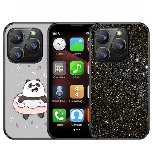 2Pcs DIY 스티커 SOYES XS18 Pro 새로운 2GB RAM 16GB ROM Android 9.0 얼굴 인식 듀얼 SIM 듀얼 스탠바이 3G 네트워크 3.0