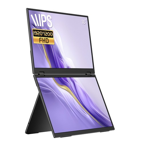 EHOMEWEI 이홈웨이 포터블모니터 휴대용모니터 듀얼모니터 서브모니터 X2Pro 2.5K QLED 100%DCI-P3 sRGB 16인치 맥OS 윈도우 덱스 게임콘솔 미니PC 호환