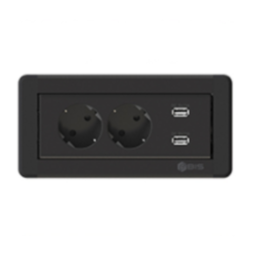 빌트인 회전 매립 콘센트 2구 usb 책상 콘센트 침대 콘센트 BID-202M
