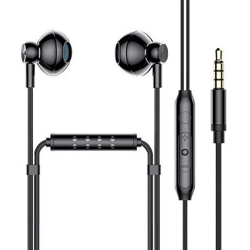 실속형 유선 이어폰 마이크 내장 3.5mm 줄이어폰 PC/방송용 턱고정마이크 자웃자