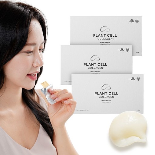 플랜트셀 저분자 식물성 비건 400달톤 흰목이버섯 부스터 먹는 콜라겐 필름