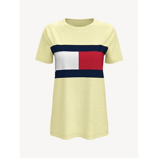 타미힐피거 여자 프리미엄 코튼 플래그 프린트 티셔츠 5컬러 ESSENTIAL COLORBLOCK FLAG T-SHIRT