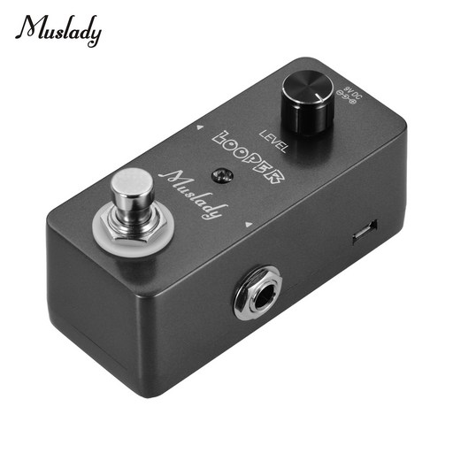 Muslady 미니 루퍼 이펙트 페달 기타 루퍼베이스 루프 Ullimited Overdubs 5 분 루핑 시간 USB 인터페이스