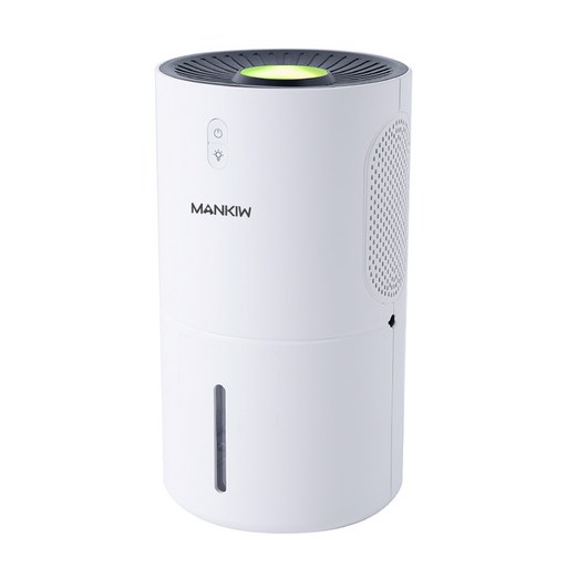 Mankiw맨큐 저소음 미니제습기 800ml 대용량 장마 필수템 원룸 화장실 욕실 옷장겸용 자동건조 무드등 지원 PC-210, 화이트