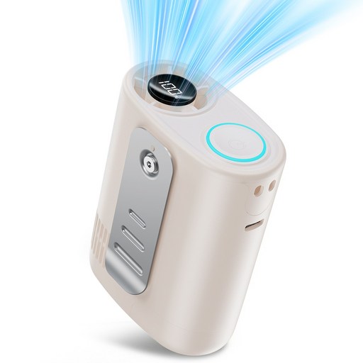JGUG 휴대용 허리 선풍기 강력바람 강도조절 목걸이 손풍기 무선 USB 충전식 바디쿨러