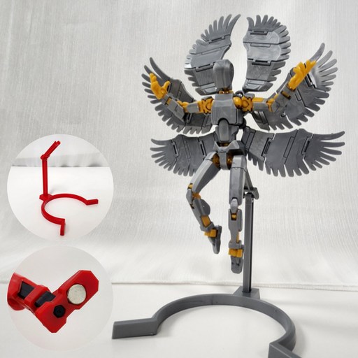 [착착붙는] 아느캐 DIY 3D 날개달린 관절피규어 액션피규어 조립블록