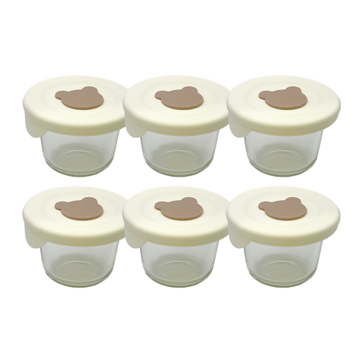감성리빙 곰돌이 이유식 용기 6P