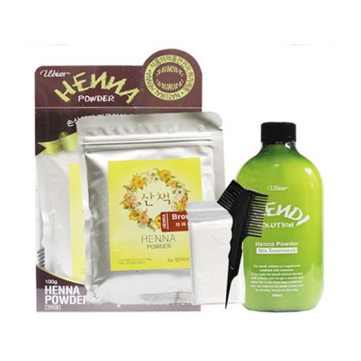 산책 헤나파우더세트(헤나100g+맨디솔루션300ml)