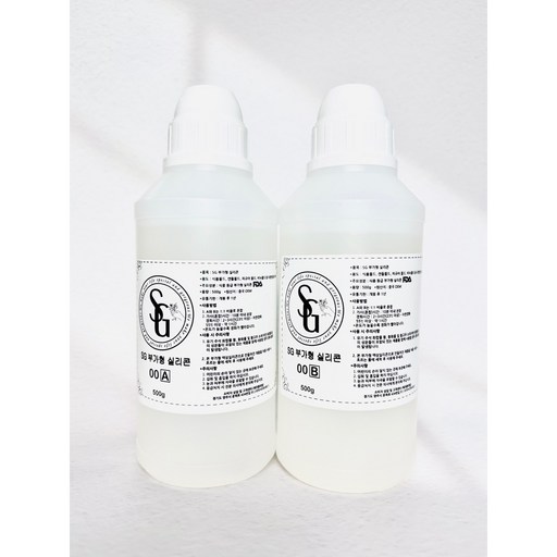 SG 부가형실리콘 용액 몰드용 (경도0도) 1kg (A500g+B500g)