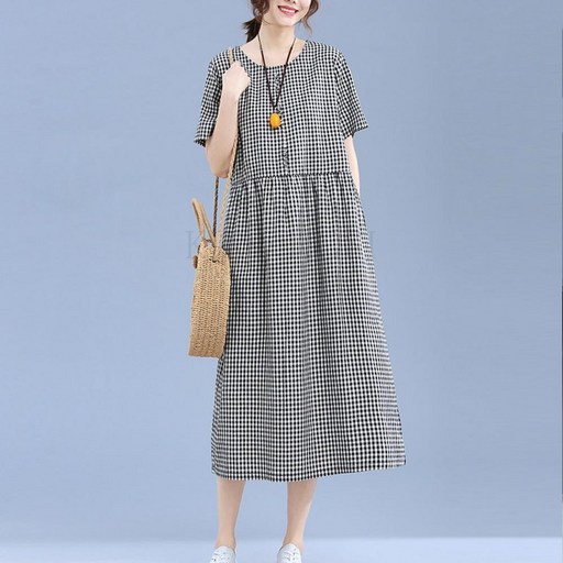 kirahosi 중년 여성 여름 마원피스 시원한옷 N 47 +덧신 증정 BLlvjr2e