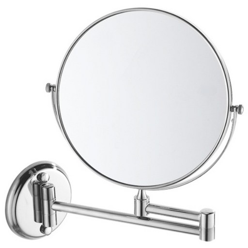 면도경 욕실거울 200mm  화장거울 면도거울 화장실거울 원형거울 욕실용품 욕실악세사리 각도조절 양면 확대경