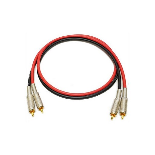 DRC015-GS6D 1M 스테레오케이블 2RCA 카나레 [정품] 은합금땜 GS-6 F-09 커넥터 무산소동선(OFC) 인터케이블