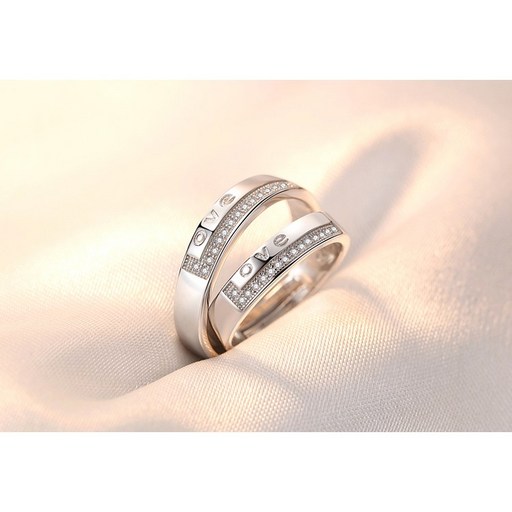 RC86SET Silver LOVE 은반지