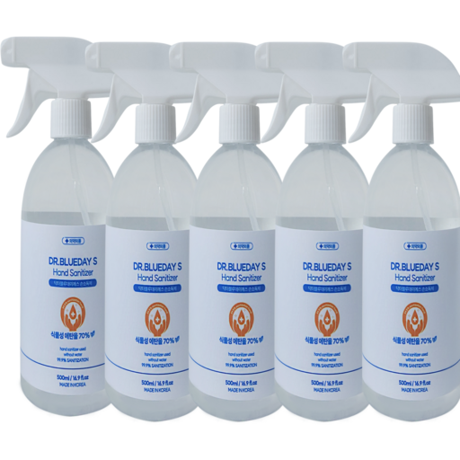 닥터블루데이에스 뿌리는 손소독제 알콜 스프레이 대용량 hand sanitizer 500ml