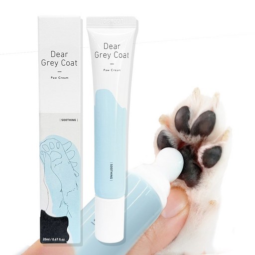 산책 강아지용 수분 진정 발바닥 크림 디어그레이코트