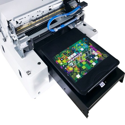 T- 셔츠 다색 직물 직물 인쇄기를위한 DTG 인쇄 기계 A3 평상 형 트레일러 인쇄 기계