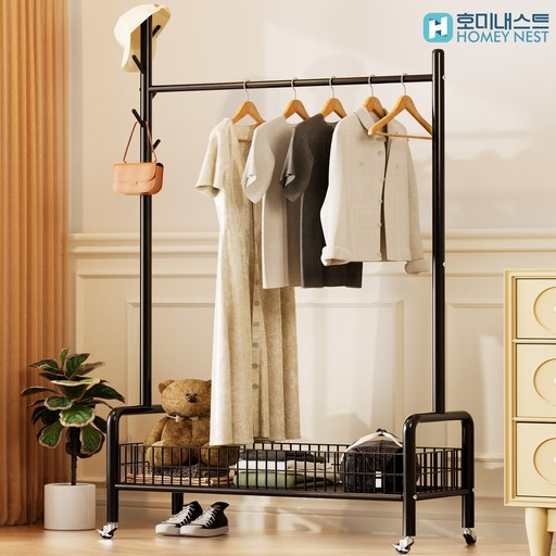 HOMEY NEST 시스템 스탠드 옷걸이 철제 조립식 이동식 행거 YJ-90