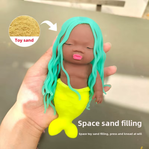 랜덤컬러 쫀득말랑이 인어공주 쭉쭉이
