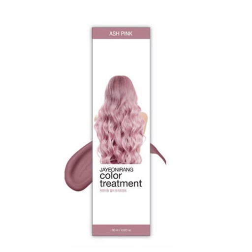 자연이랑 컬러 트리트먼트 60ml_애쉬 핑크